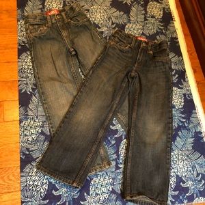 Levi’s 2 pair 549 7 Slim with adjustable waist
